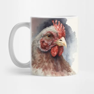 Water colour hen Mug